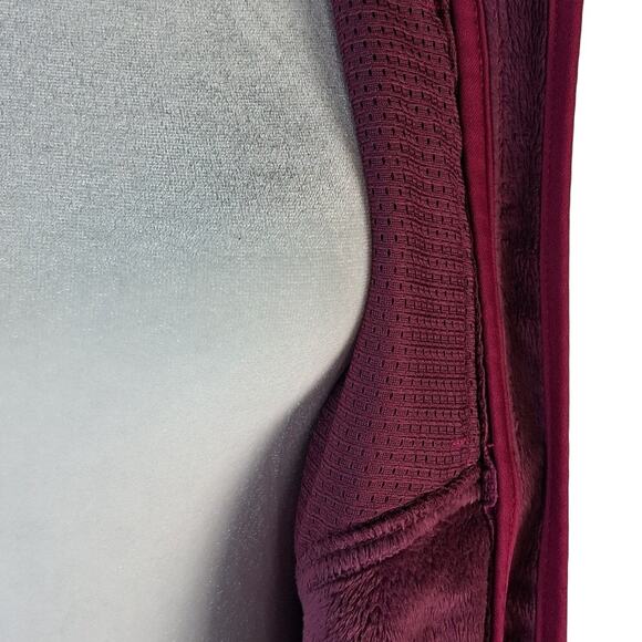 Sporty Berry Pink Double Diamond Skiing Jacket Size M Adjustable Cuffs Mock Neck - Picture 12 of 14